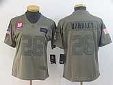 Women Nike Giants 26 Saquon Barkley 2019 Olive Salute To Service Limited Jersey,baseball caps,new era cap wholesale,wholesale hats